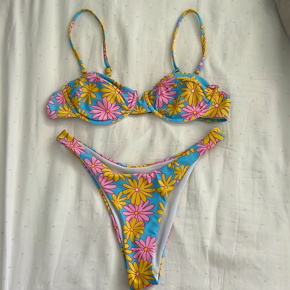 Flower Print Bikini